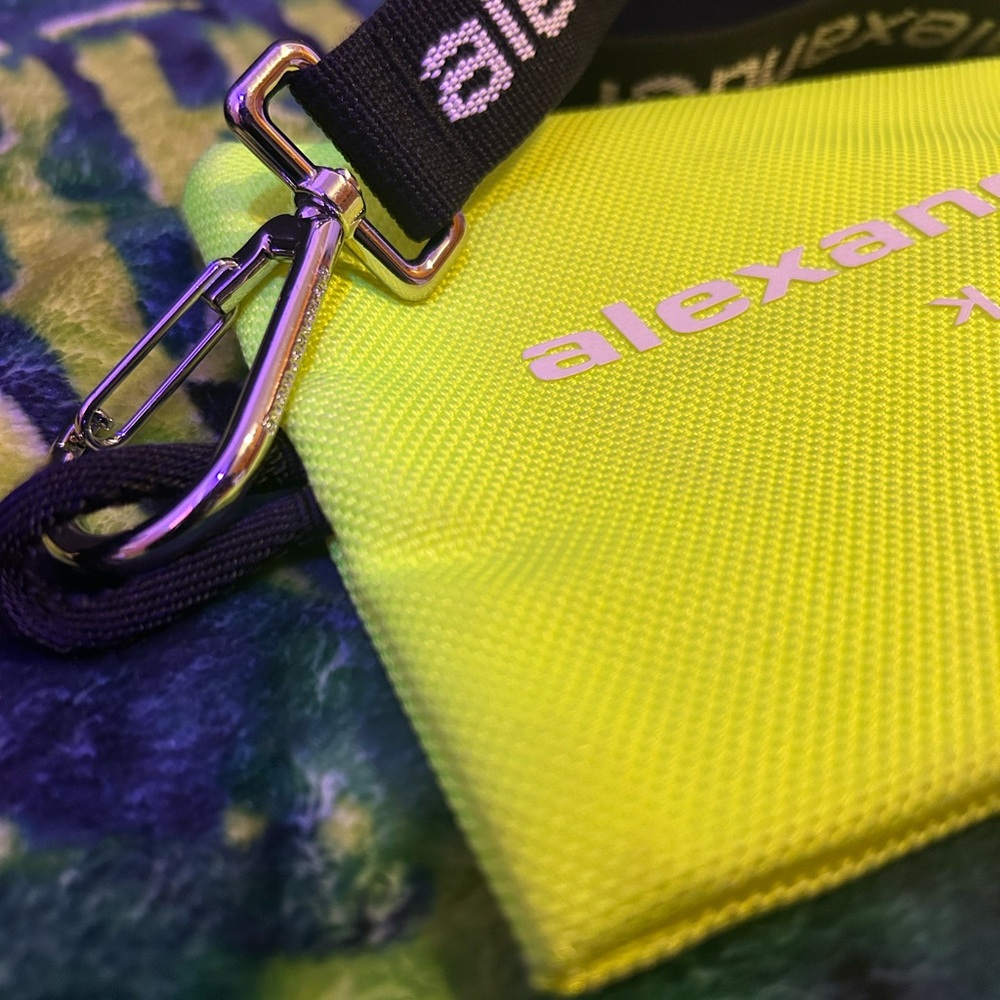 Alexander Wang Vibrant Yellow Pouch with Black Strap